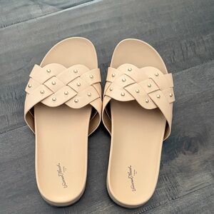 Valentino Garavani Nude Slide Sandals